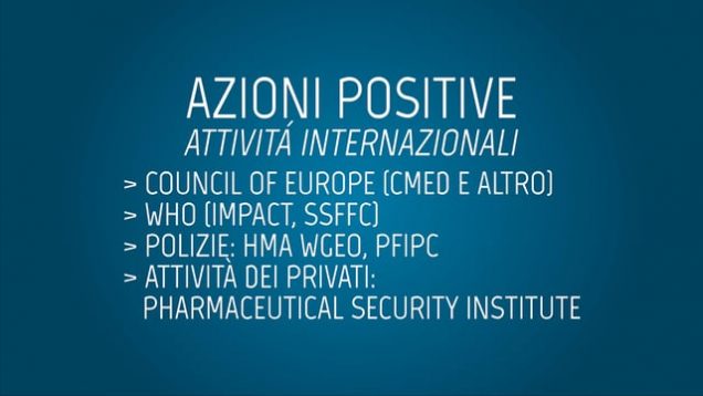 Azioni positive – Attività internazionali e Attività dei privati